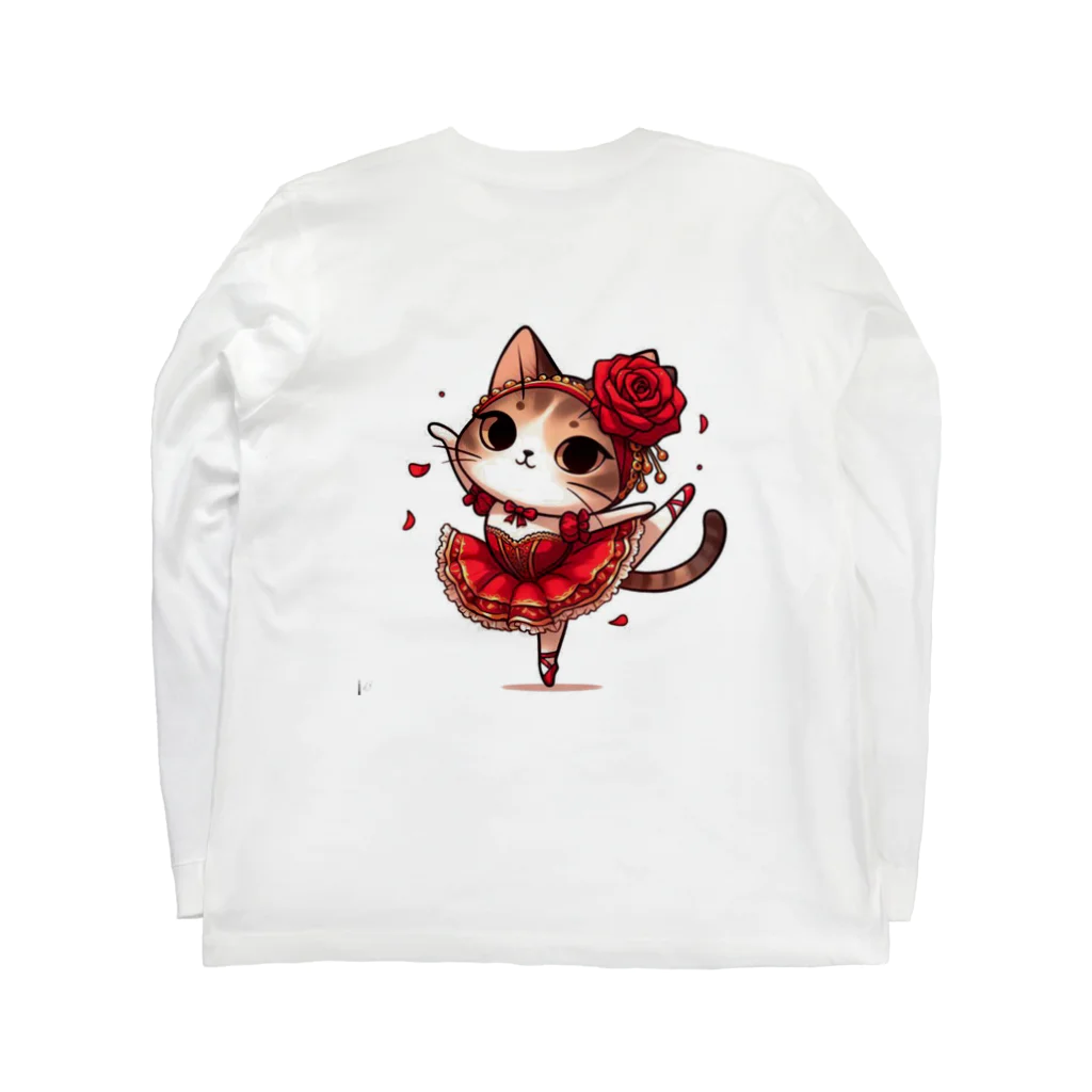 ポロムのおみせのねこねこキトリ Long Sleeve T-Shirt :back