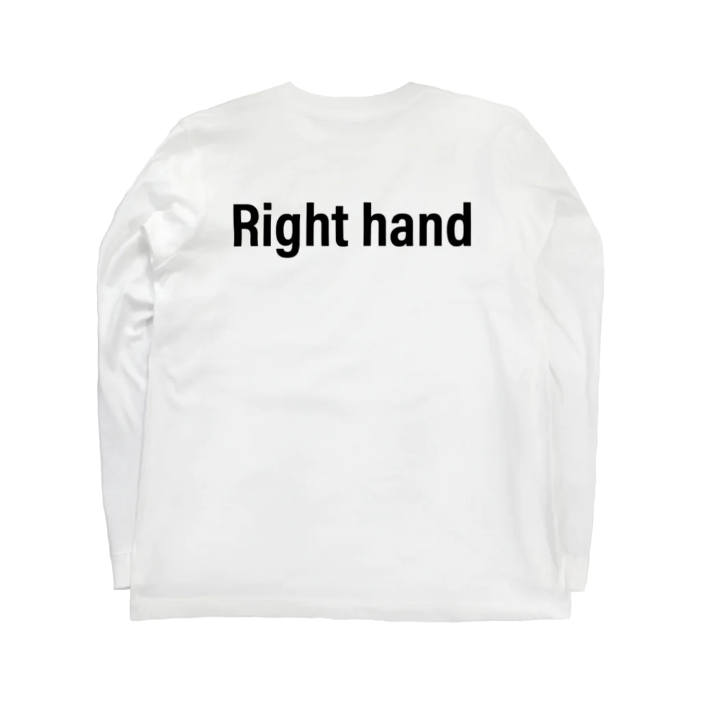 ø   [œ]   =  ［íːkwəl］のSays in the back 「背中で語る」vh-03 Long Sleeve T-Shirt :back