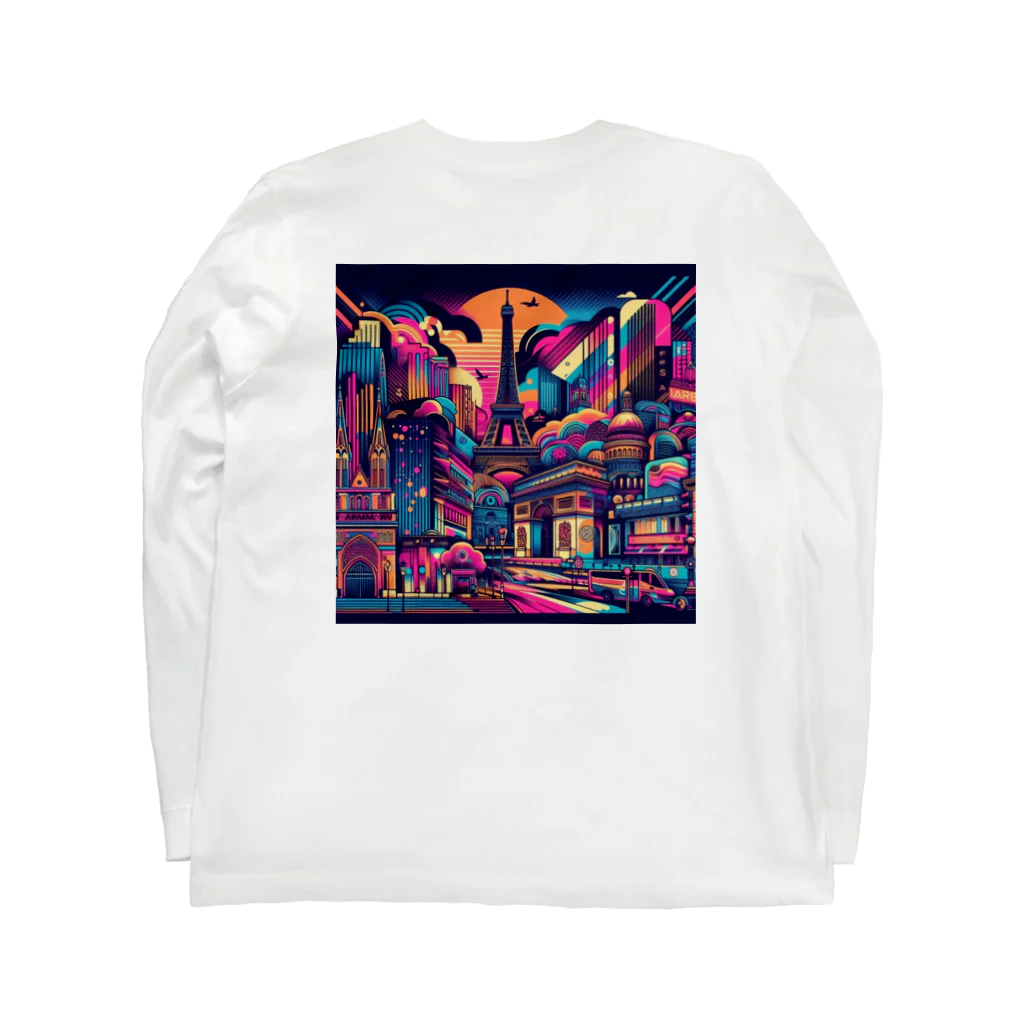 JUPITERのパリの街並み❷ Long Sleeve T-Shirt :back