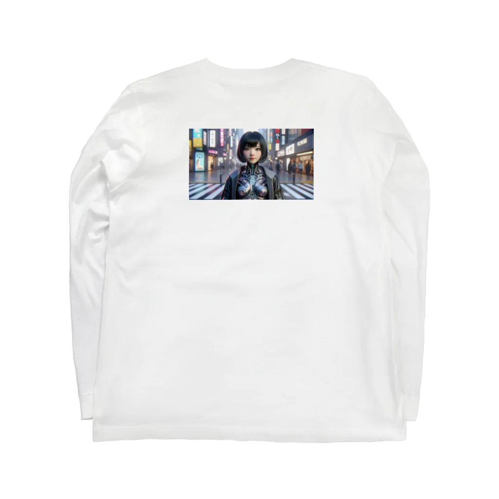 電気柴はAndroidの夢を見るか？のcybernetic transformation Long Sleeve T-Shirt :back