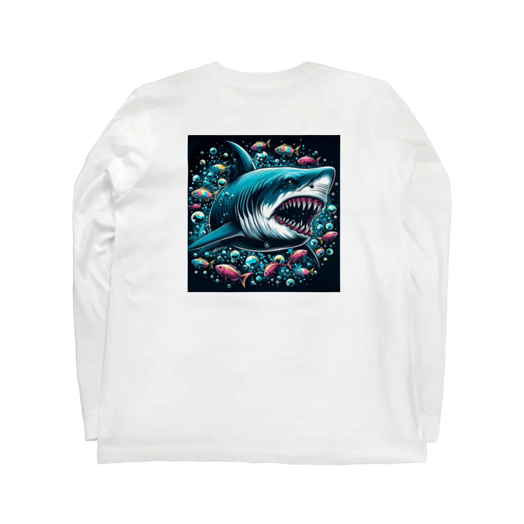 アートフル・メッセンジャーのCOOL SHARK ロングスリーブTシャツの裏面