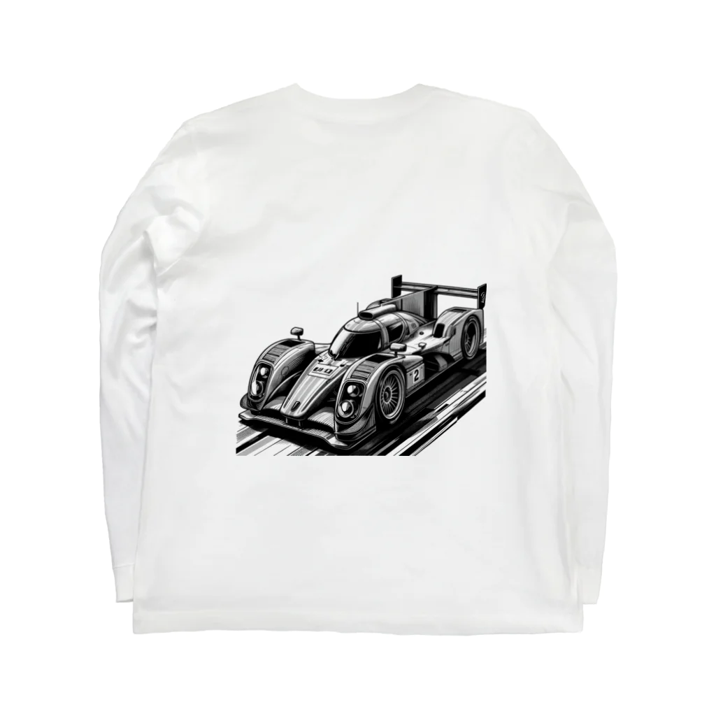 shinsuke114のシャープなデザインのスポーツカー Long Sleeve T-Shirt :back