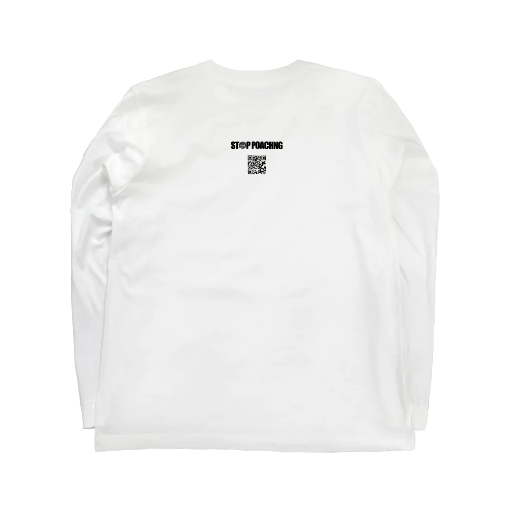 STOP POACHNGのSTOP POACHNG（アルビノキリン） Long Sleeve T-Shirt :back