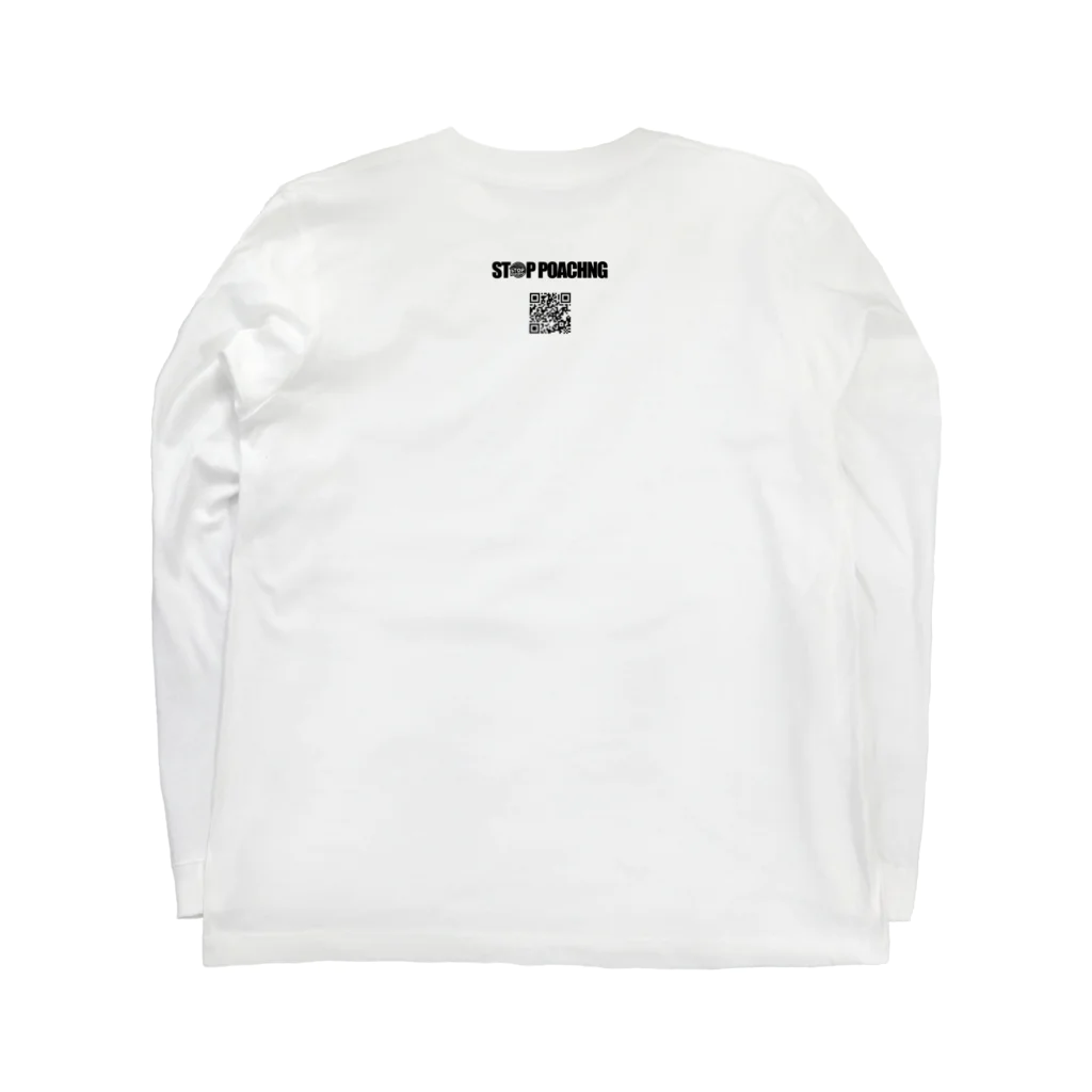 STOP POACHNGのSTOP POACHNG（シルバーバックゴリラ） Long Sleeve T-Shirt :back