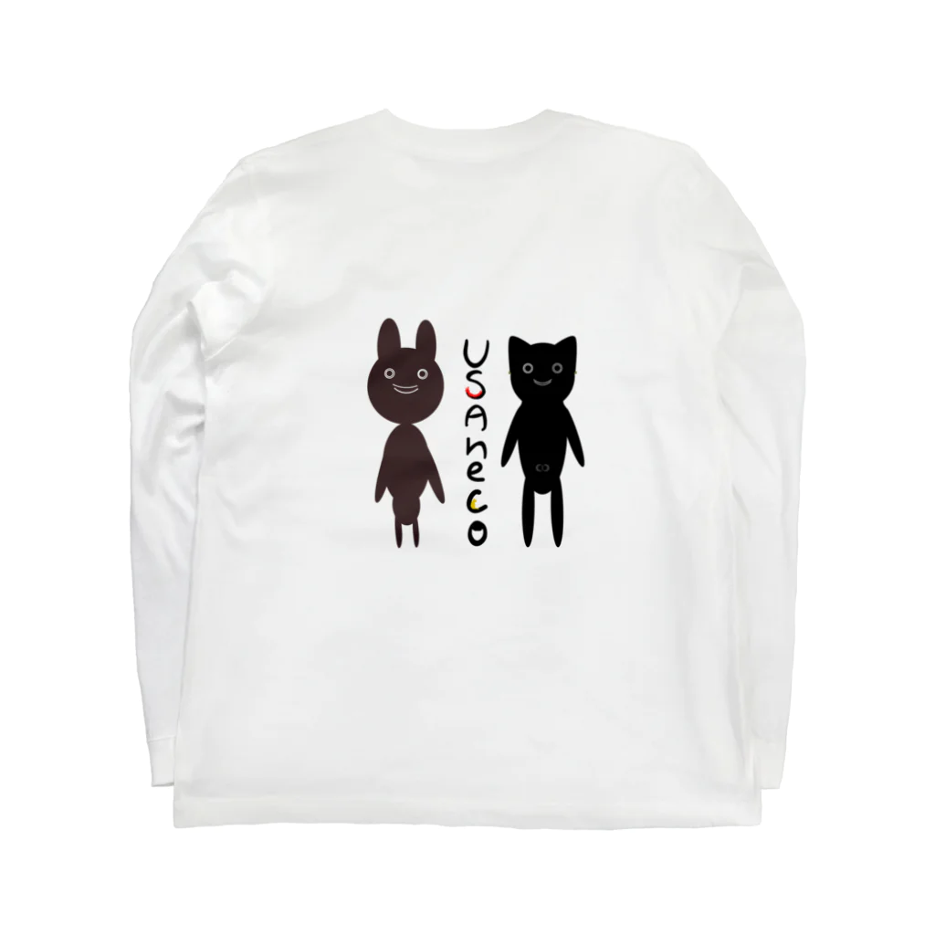 ウサネコ38の🐰USAneko🐱 ロングスリーブTシャツの裏面