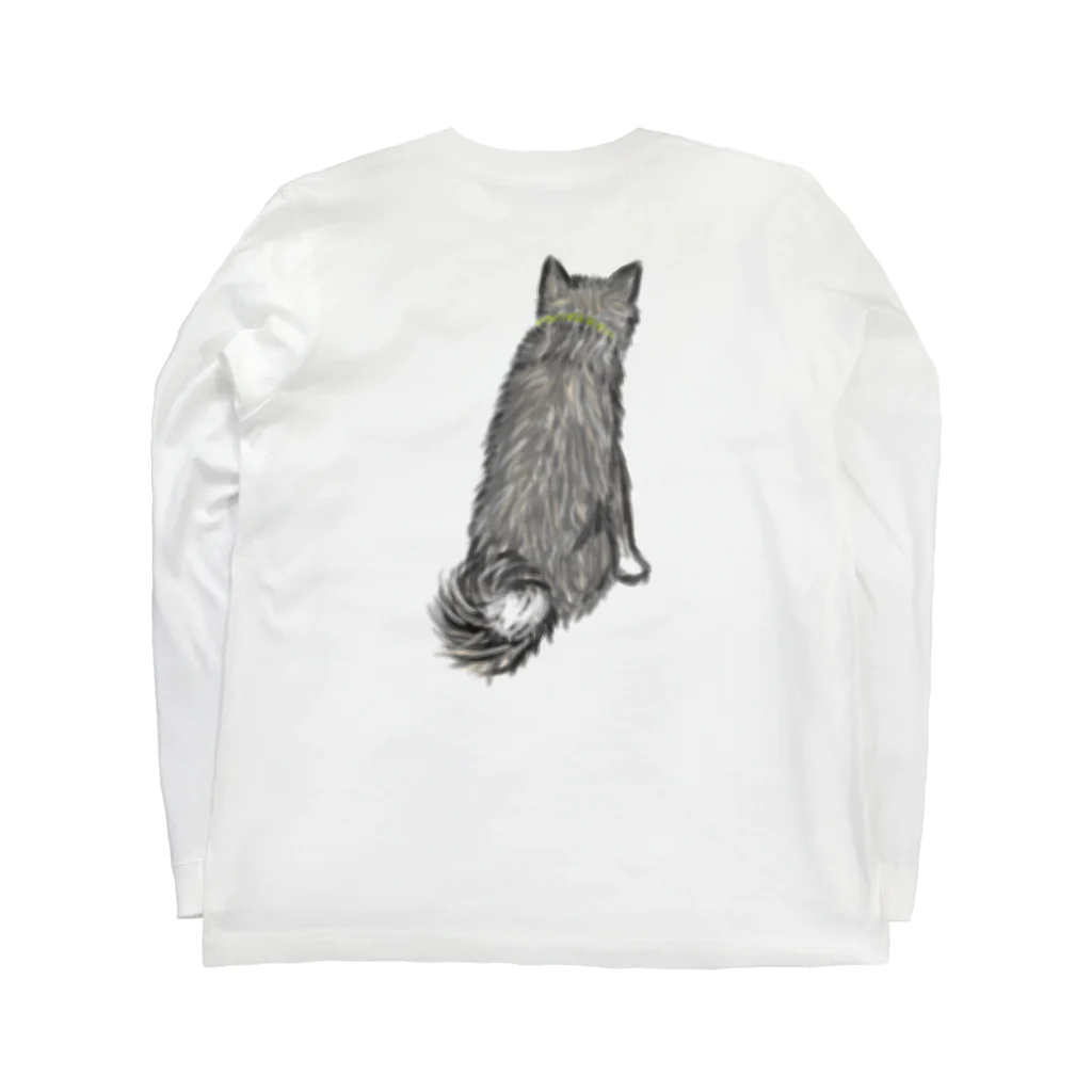 watertree1211の虎毛　秋田犬 Long Sleeve T-Shirt :back