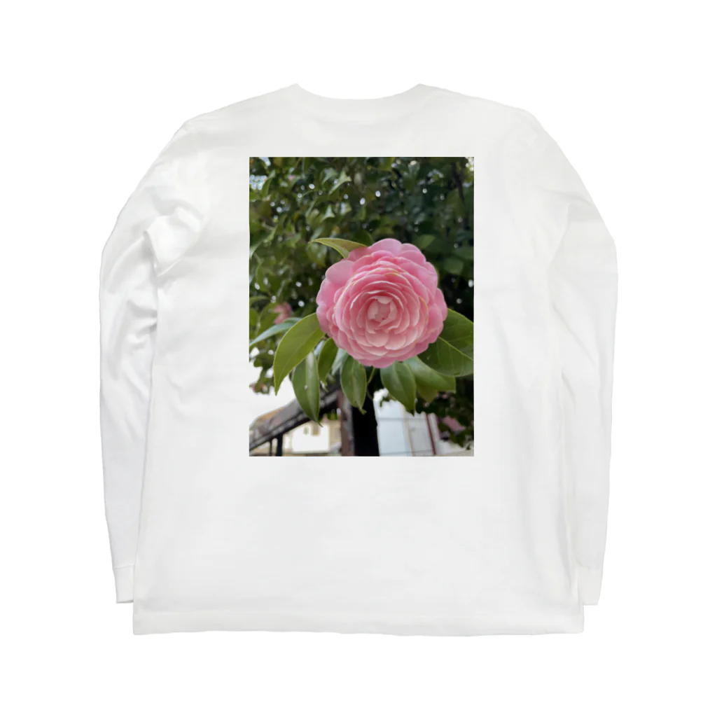 AQUAMETAVERSEの花ブローチ アメジスト2846 ロングスリーブTシャツの裏面