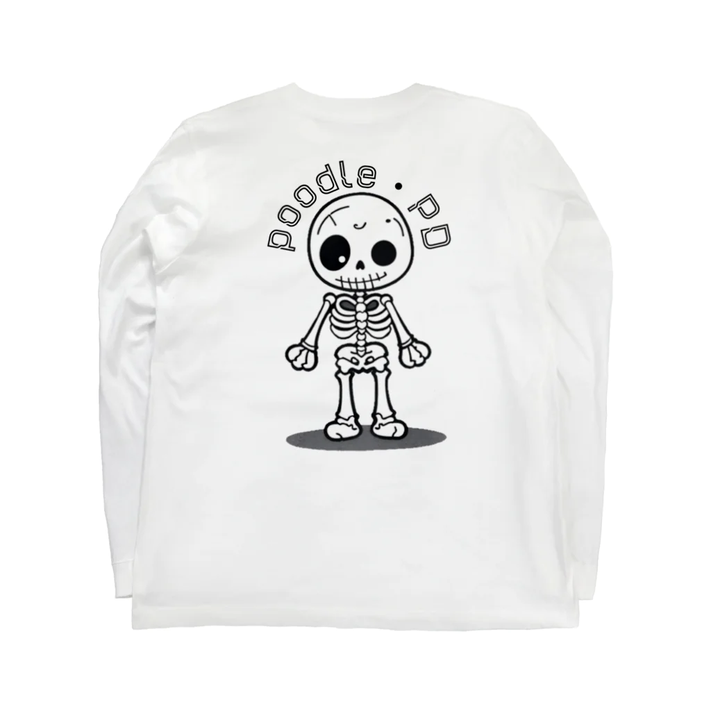 poodle_PDのPDロゴ　Tシャツ Long Sleeve T-Shirt :back