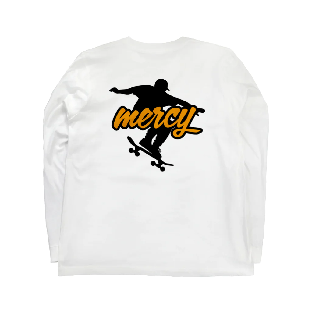 MERCYの🛹スケートボードC バックプリント Long Sleeve T-Shirt :back