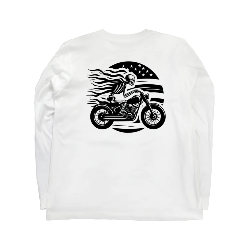 シマのドクロライダー Long Sleeve T-Shirt :back