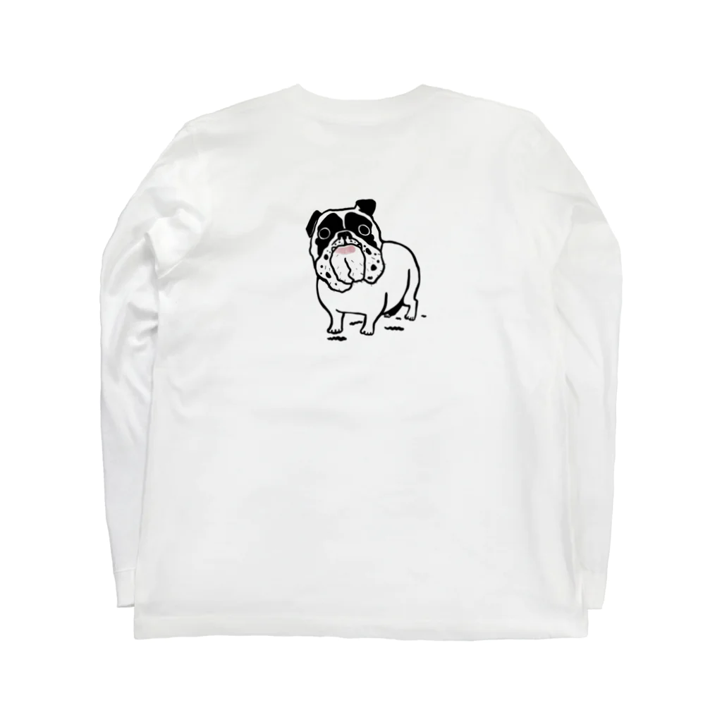 ブヒーズのSNUB NOSE DOGS※ブルドッグⅡ※ Long Sleeve T-Shirt :back