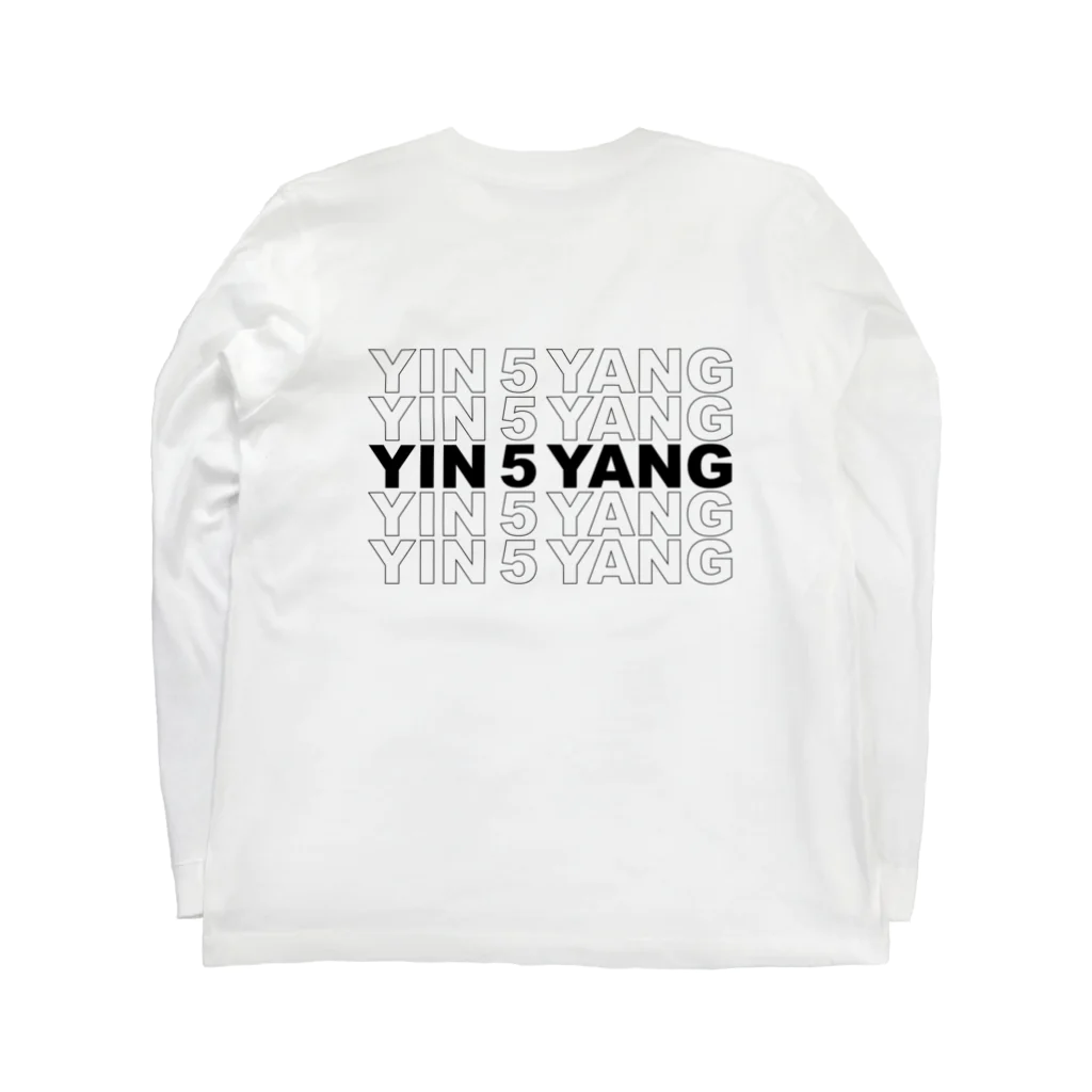 02のインヤン5行ロゴ Long Sleeve T-Shirt :back