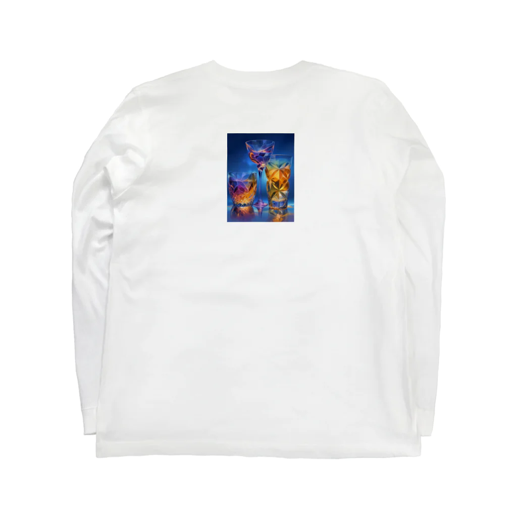 AQUAMETAVERSEの豪華なバカラのグラス　ラフルール　1859 Long Sleeve T-Shirt :back