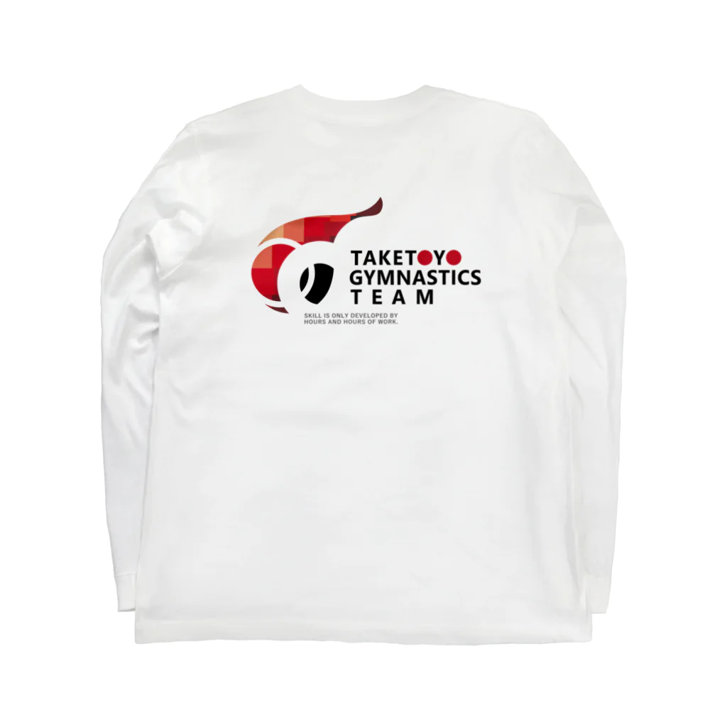 TAKETOYO新体操クラブの2024年度版アイテム ロングスリーブTシャツの裏面