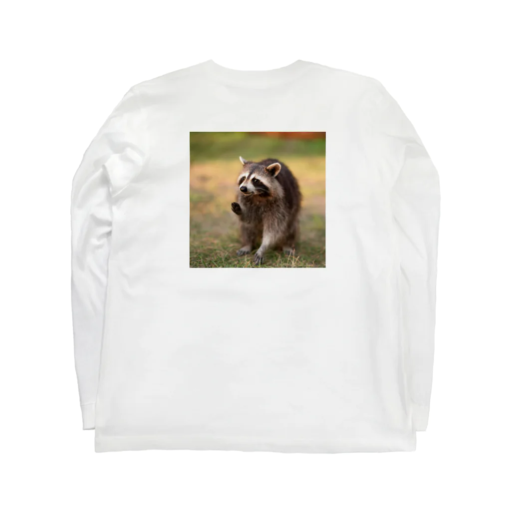 Raccoon Cool PlanetのRaccoon Cool Planet Long Sleeve T-Shirt :back