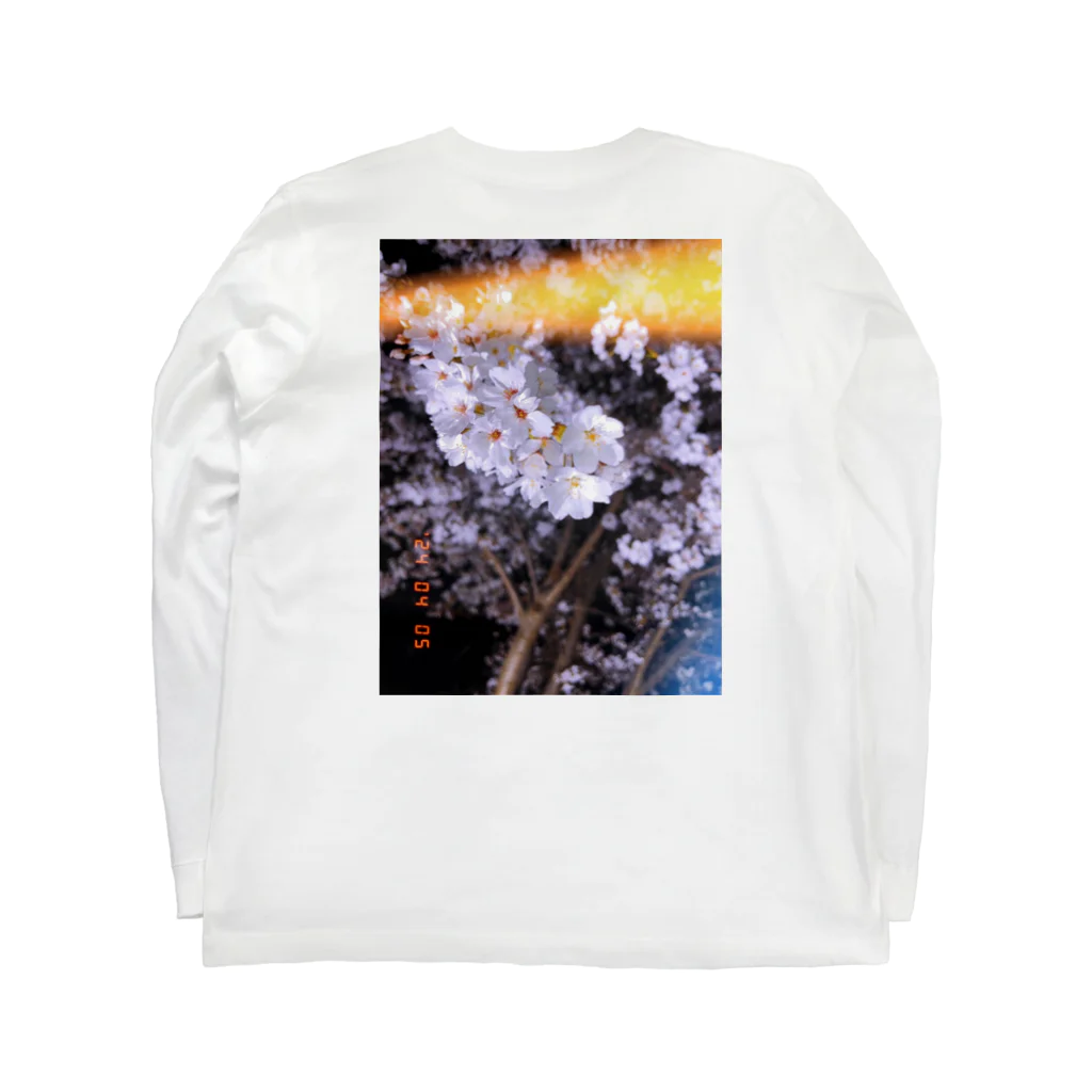 ブービー"のbooby (サクラ) Long Sleeve T-Shirt :back