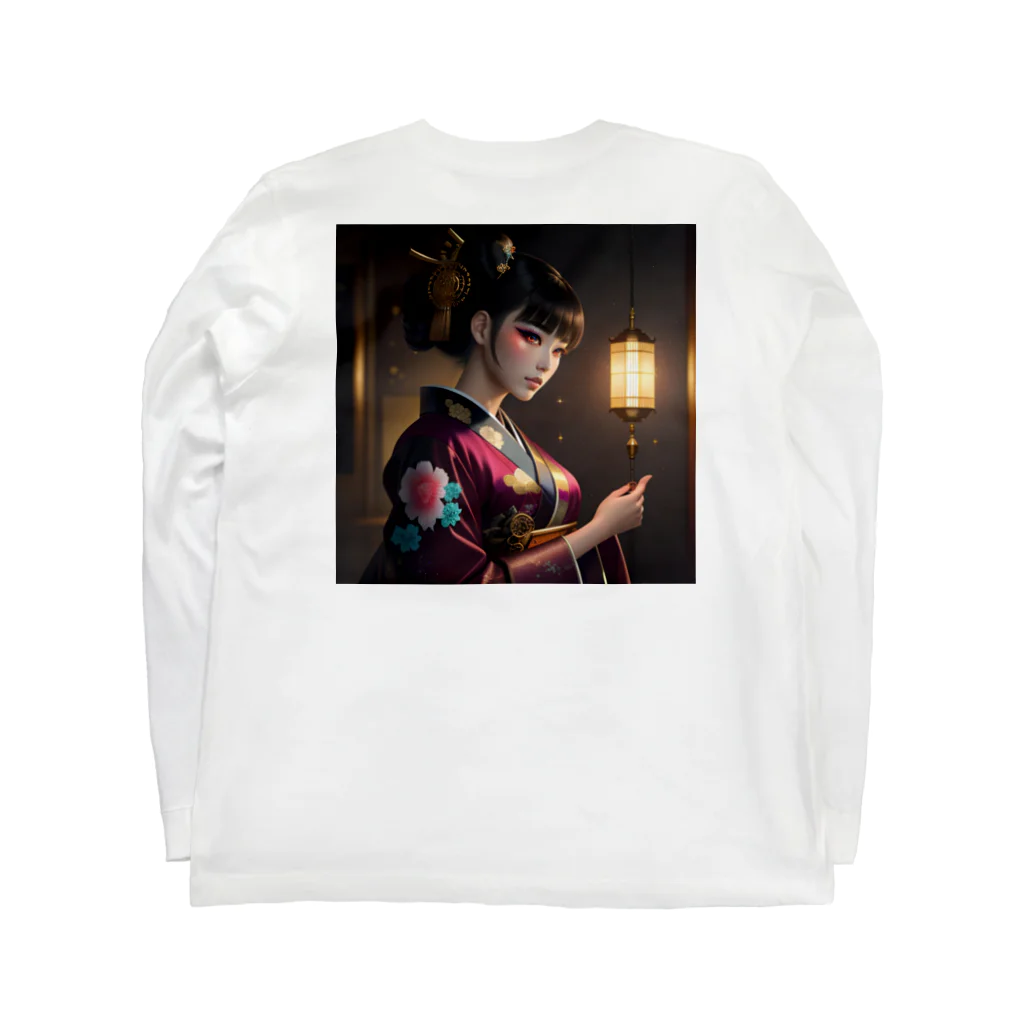 GOLD   of   Dragonsの祇園>>GION　奥の // HANAMACHI Long Sleeve T-Shirt :back