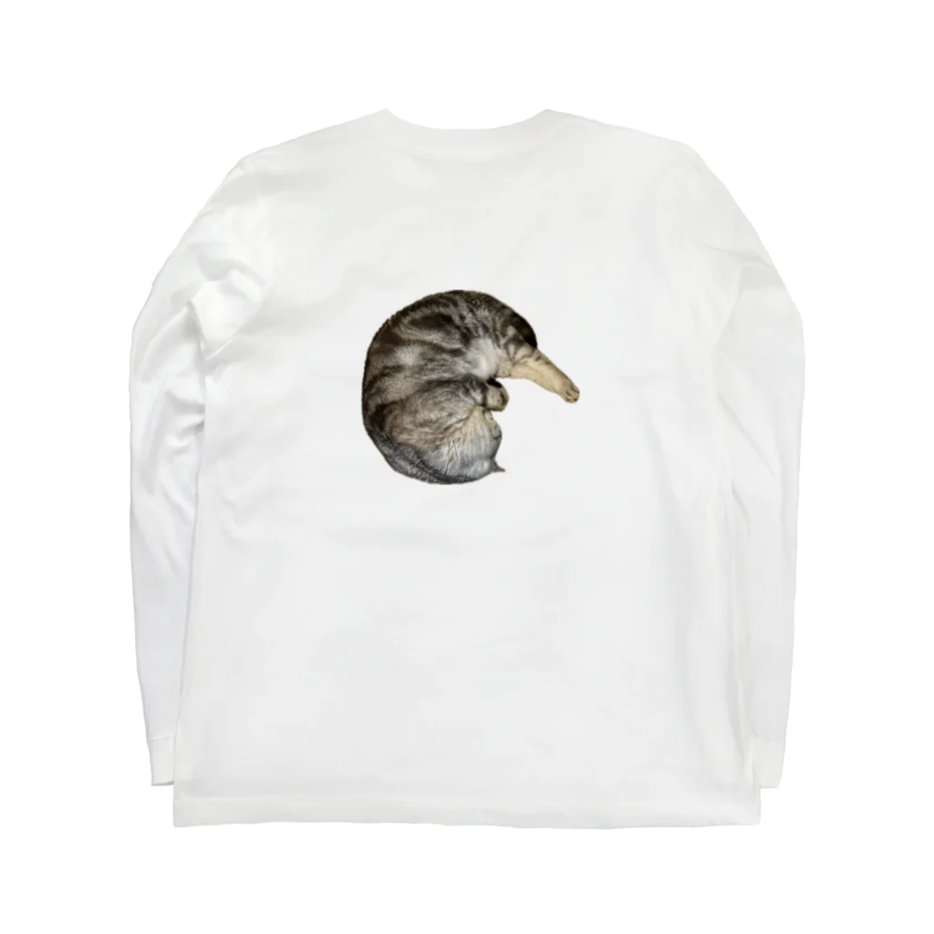 うちの猫ちゃんたちの茹でられたエビみたいなとらと Long Sleeve T-Shirt :back