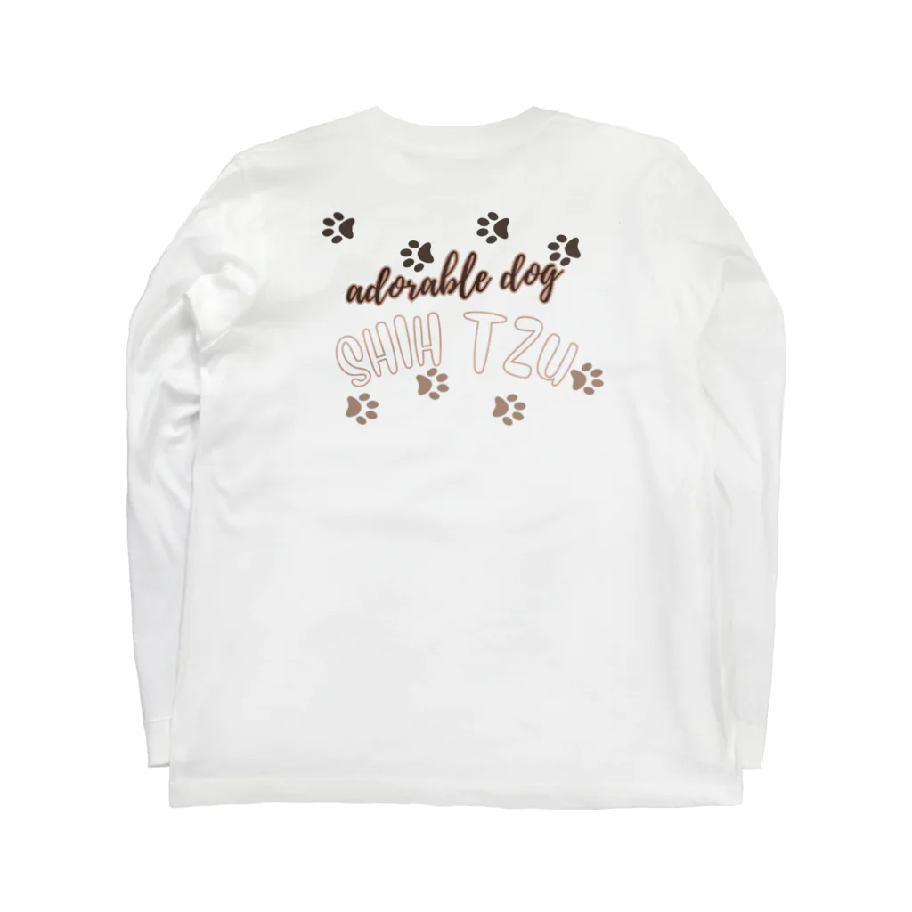 furebuhi　clubのadorable dog　SHIH TZU　（シーズー） Long Sleeve T-Shirt :back