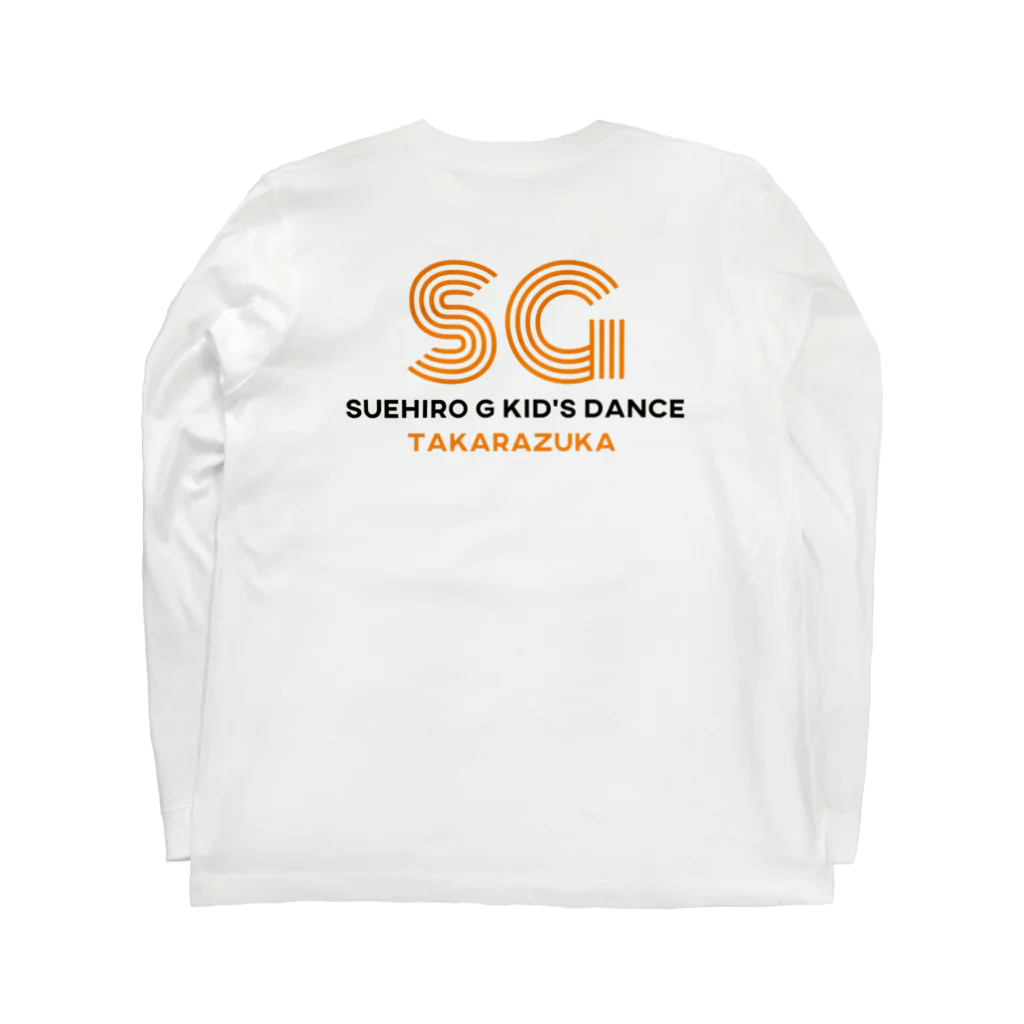 Jenny-storeのSG KIDS ORANGE Long Sleeve T-Shirt :back