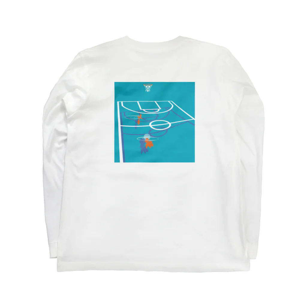 y_s_k_のバスケットコート Long Sleeve T-Shirt :back