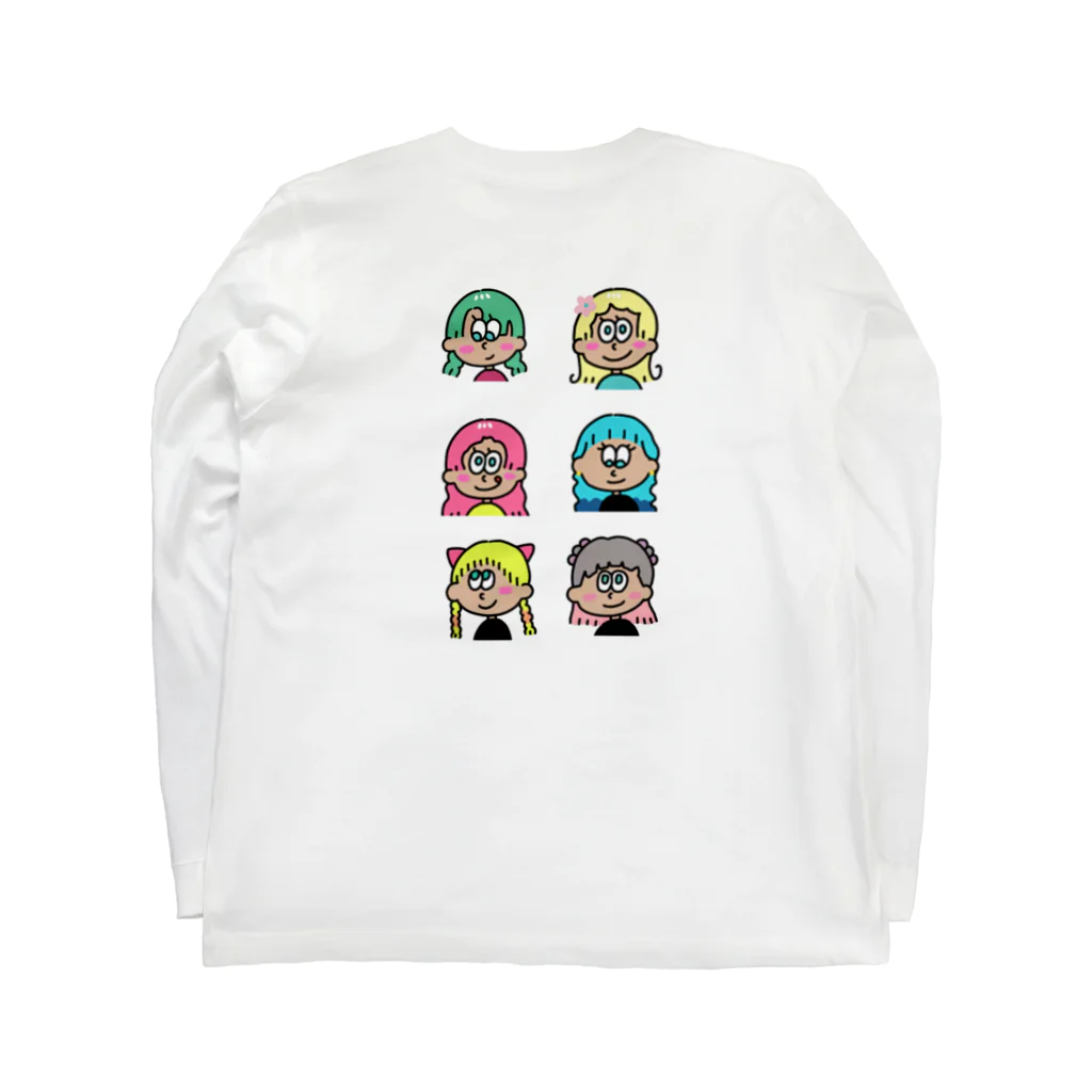 ★Mayamaya★の★ポップな女の子★⑫ Long Sleeve T-Shirt :back