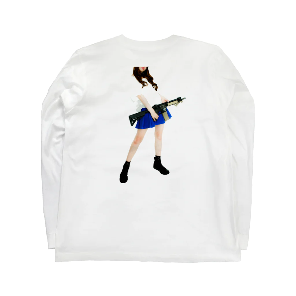 PPPRのgrumble gun girl  Long Sleeve T-Shirt :back