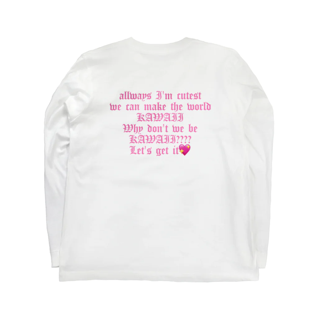 🌈jinochanのkawaii worldのKAWAII💖 Long Sleeve T-Shirt :back