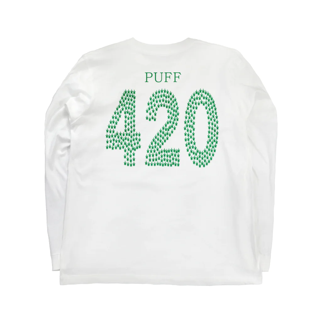 Plantyの420Tシャツ（背面） ロングスリーブTシャツの裏面