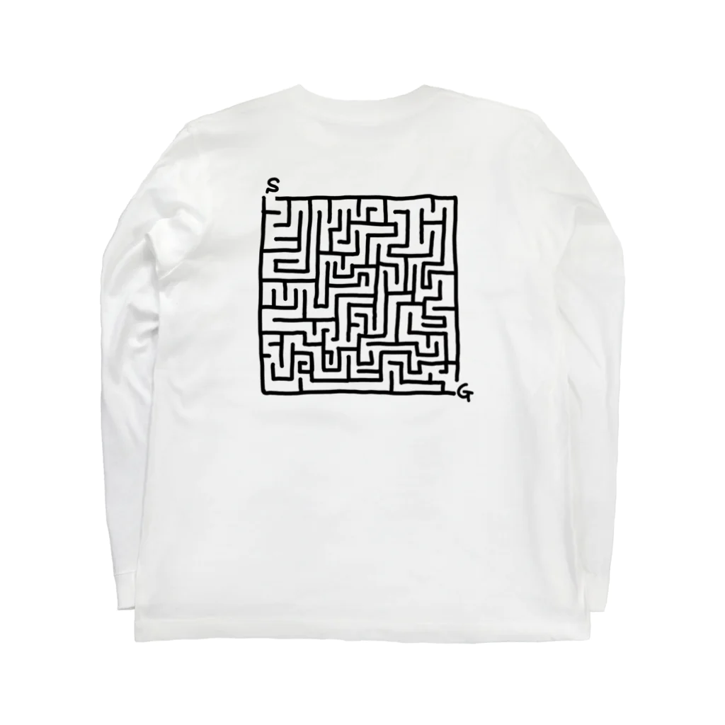 takopon_LINEの迷路 Long Sleeve T-Shirt :back