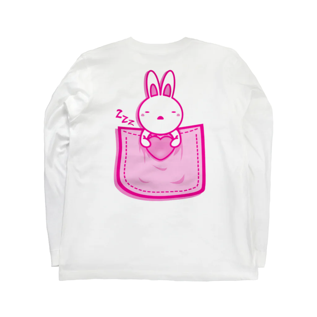 AURA_HYSTERICAのRabbit_in_the_Pocket ロングスリーブTシャツの裏面