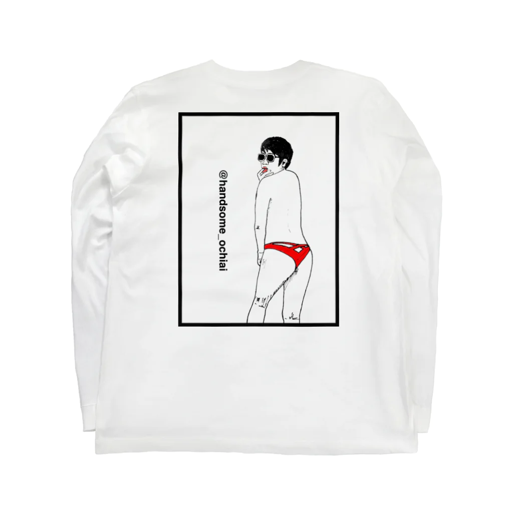 ハンサム屋さん[落合]のハンサム落合(ソロ) Long Sleeve T-Shirt :back