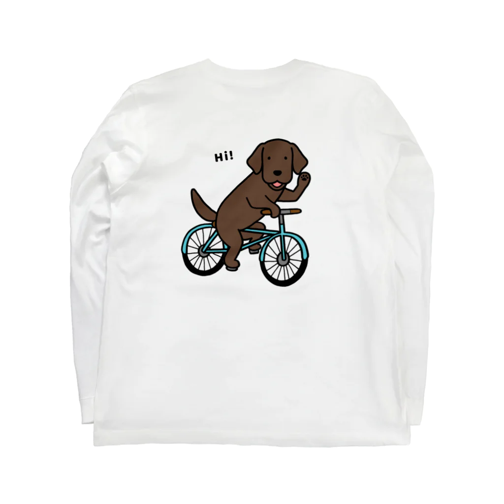 efrinmanのbicycleラブ チョコ（両面） ロングスリーブTシャツの裏面