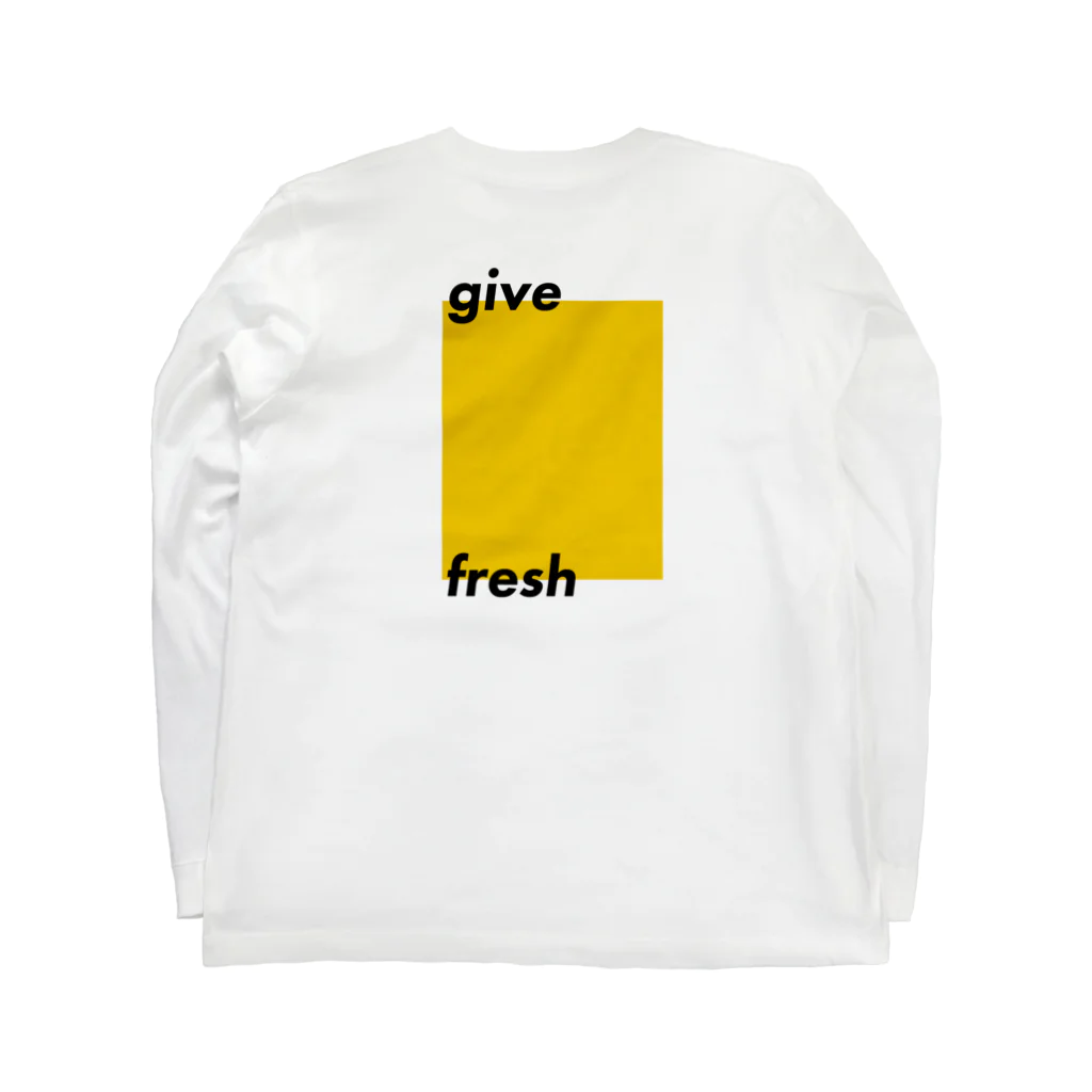 ぽんぽこマーケットのgive fresh-y Long Sleeve T-Shirt :back