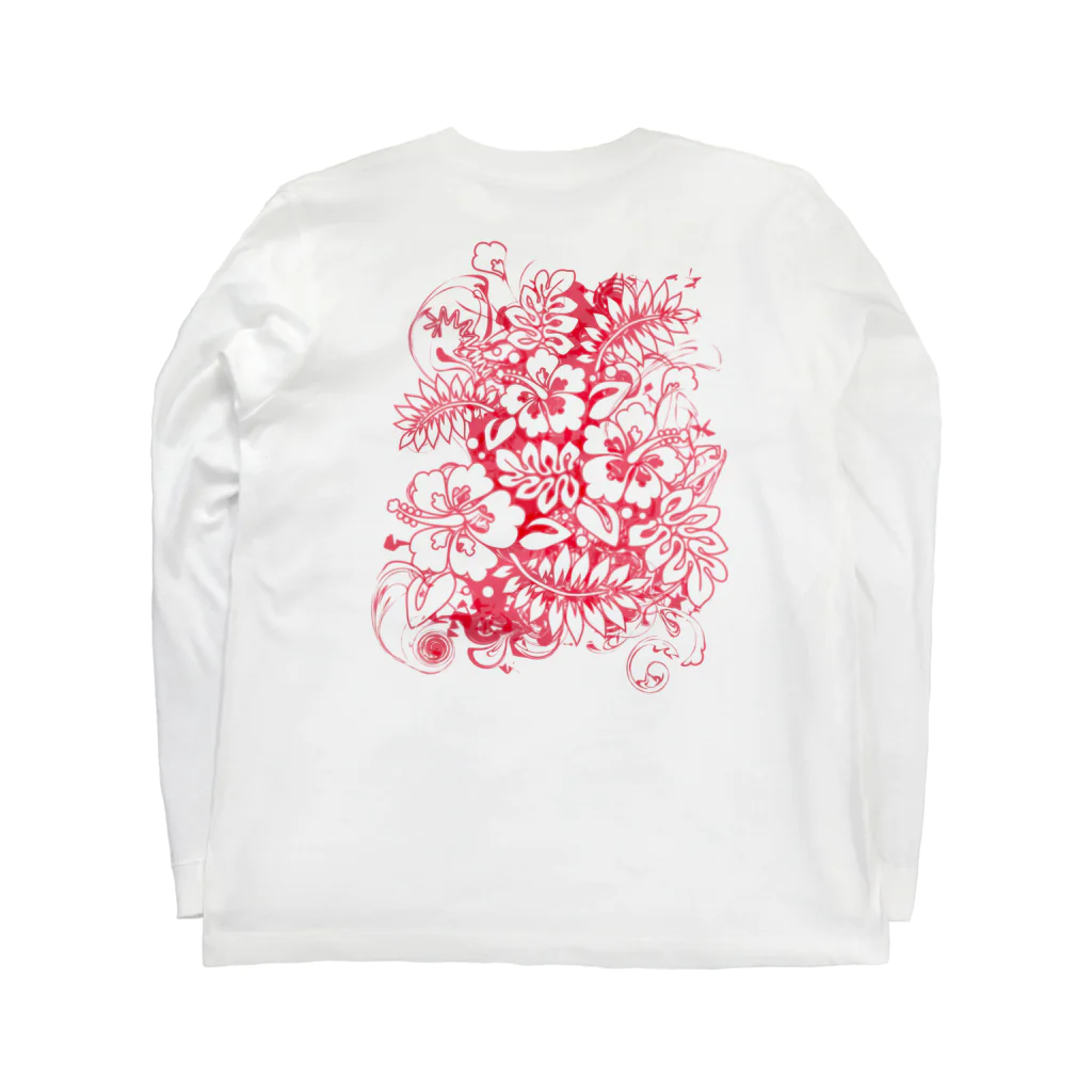 AURA_HYSTERICAのHibiscus_Growth ロングスリーブTシャツの裏面