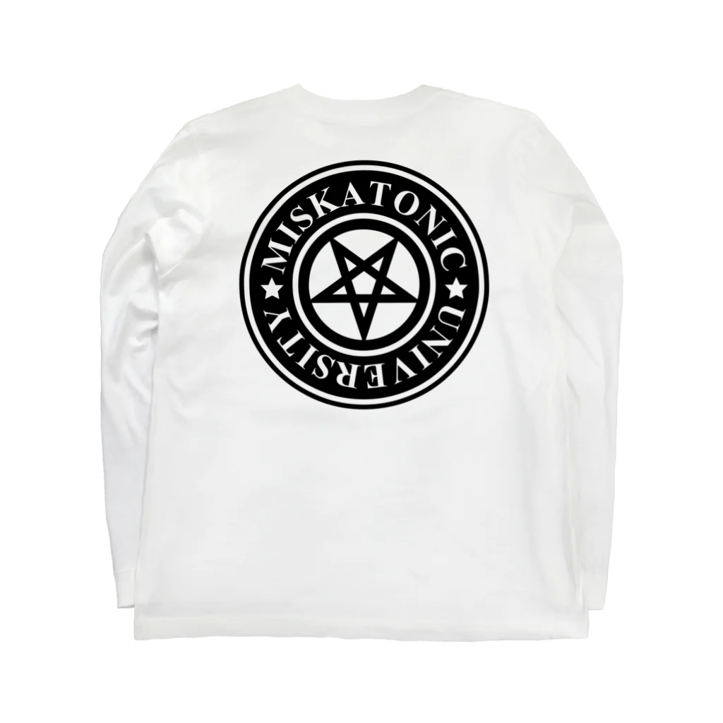 AURA_HYSTERICAのMISKATONIC UNIVERSITY Long Sleeve T-Shirt :back