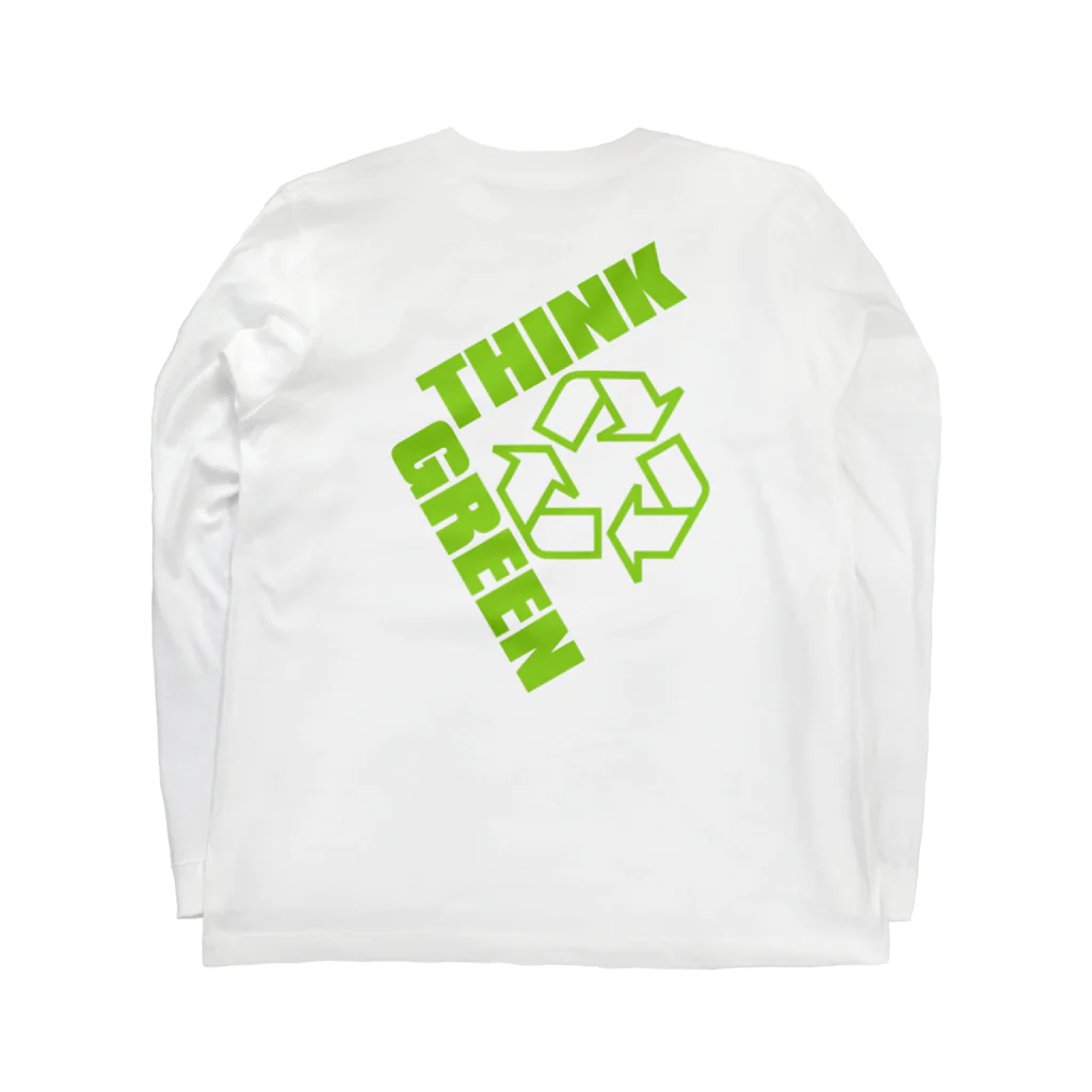 AURA_HYSTERICAのThink_Green Long Sleeve T-Shirt :back