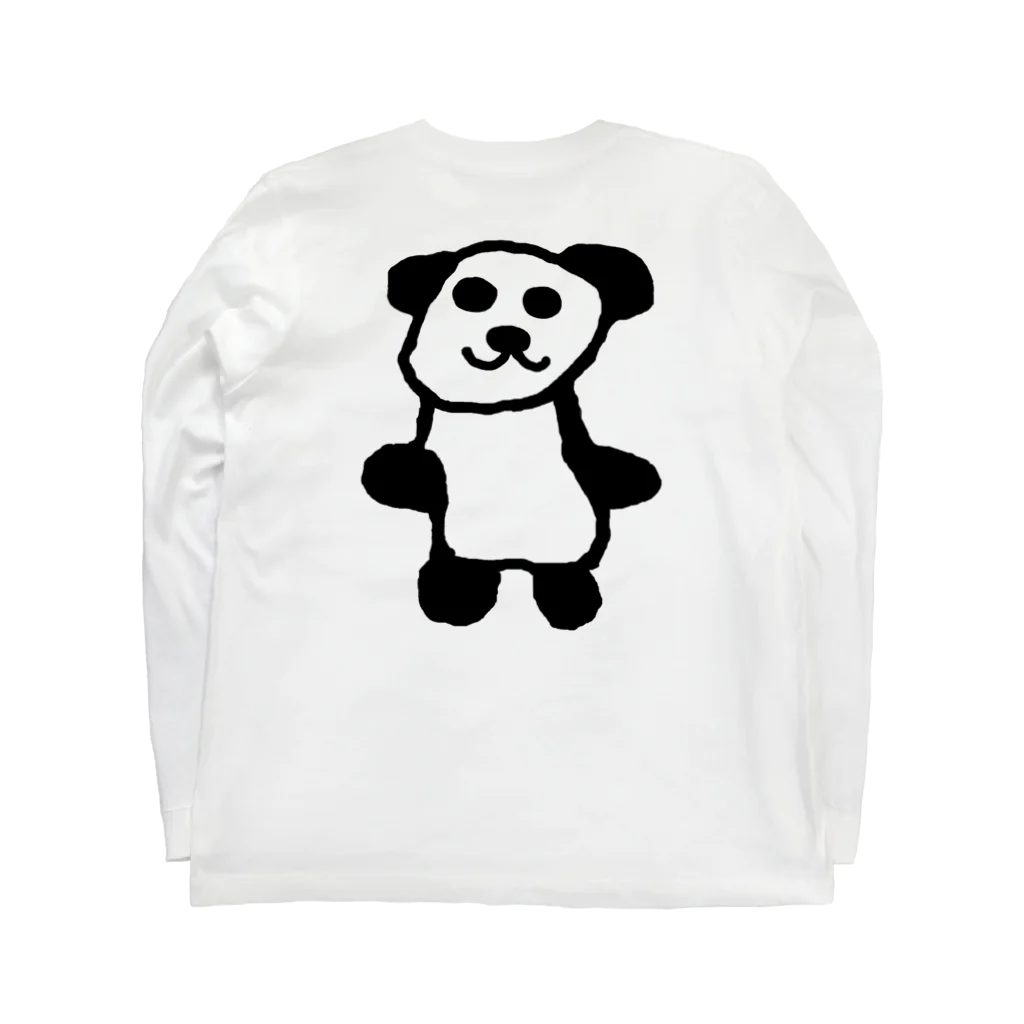 yunimalのジャインアントパンダ Long Sleeve T-Shirt :back