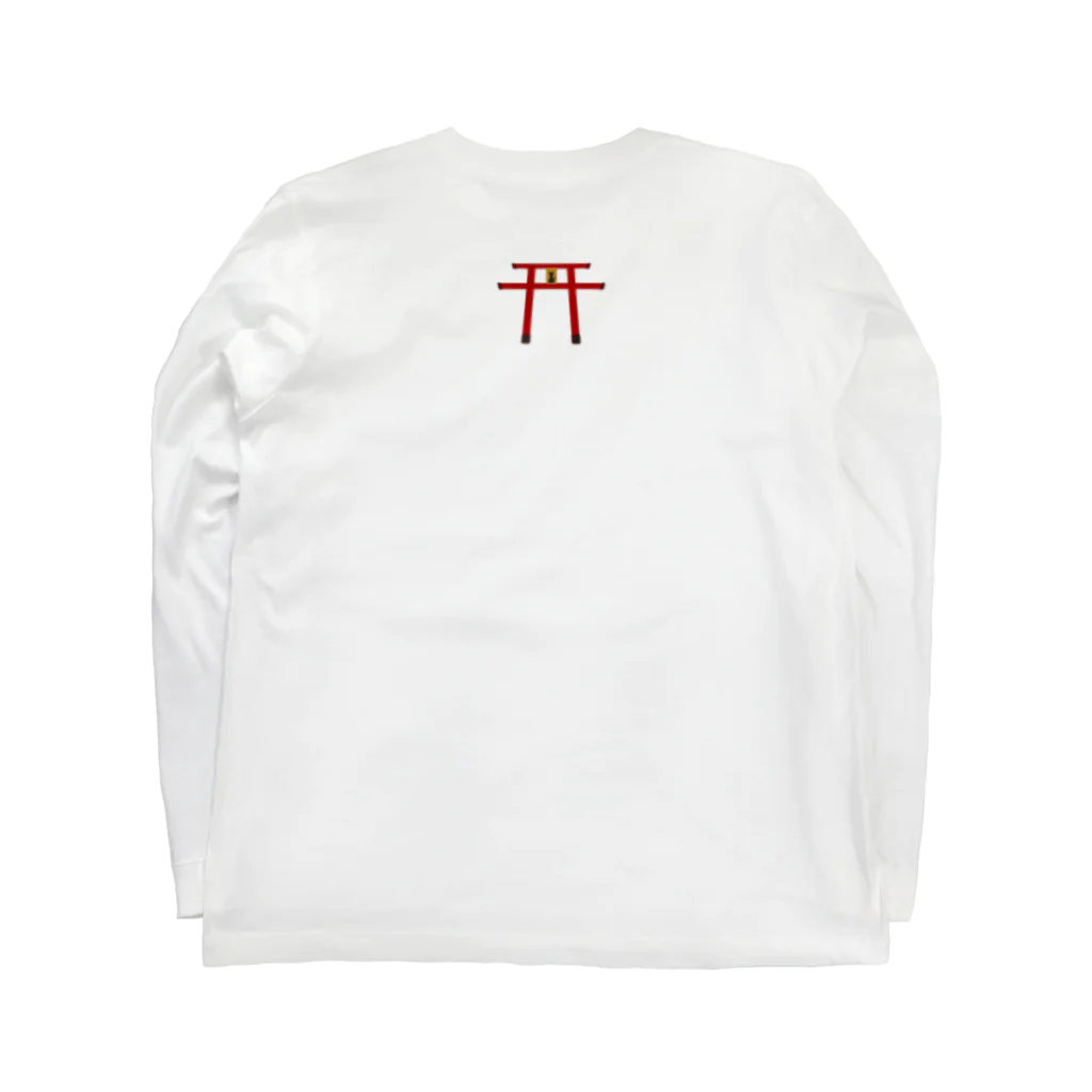 旻天堂(旧 ゆうれい星)の猫居   (修正ver.) Long Sleeve T-Shirt :back