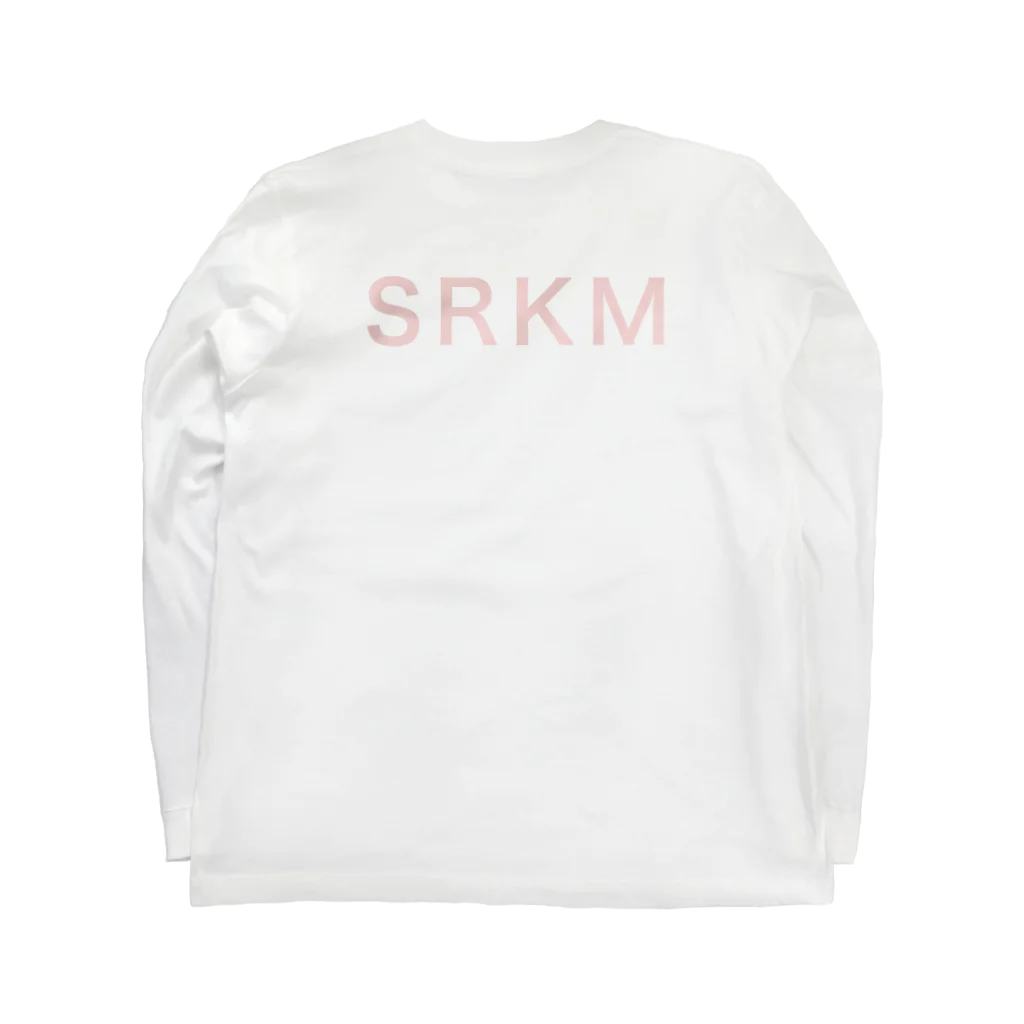 SRKMのSRKM（pink logo ver.2） Long Sleeve T-Shirt :back