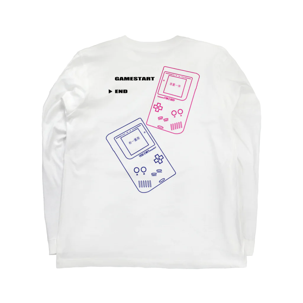 月読命のFAKEBOY GAME ロングスリーブTシャツの裏面