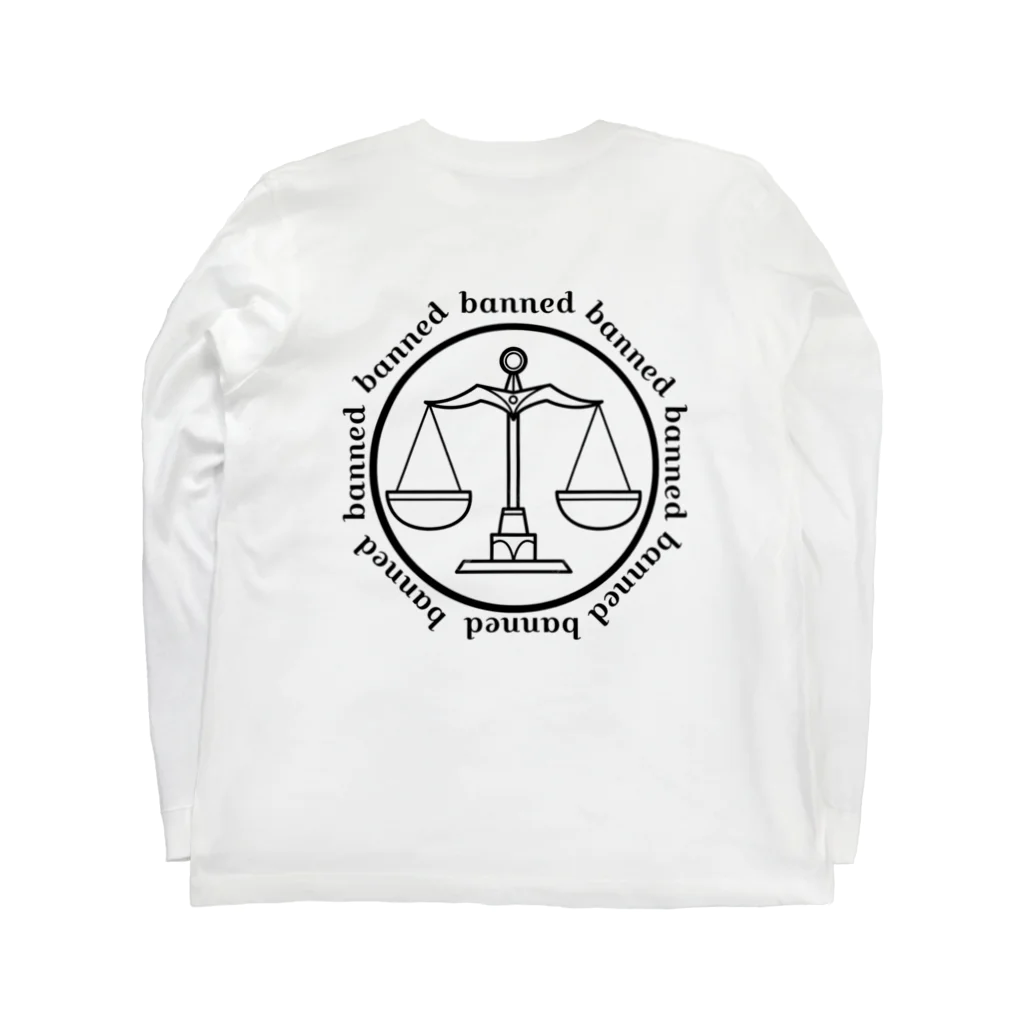 bannedのbanned てんびん ゾディアック Long Sleeve T-Shirt :back