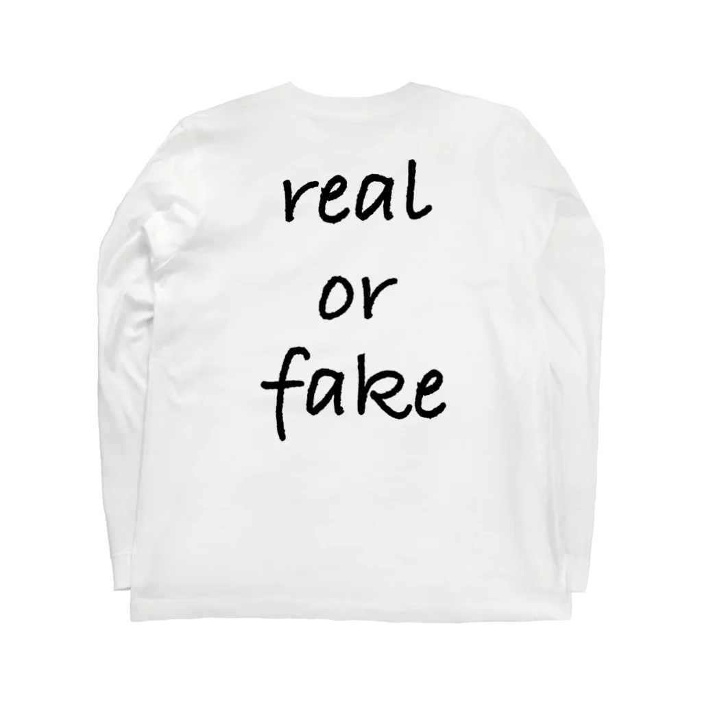 StrangeTwist -ストレンジツイスト-のIs it real ? Is it fake ? Long Sleeve T-Shirt :back