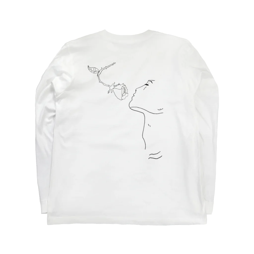 yunoの薔薇の香り Long Sleeve T-Shirt :back