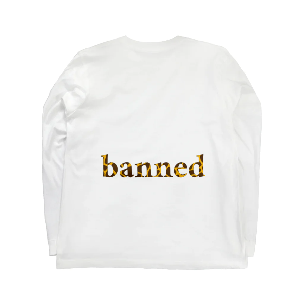 bannedのbanned ジラフ ロングスリーブTシャツの裏面