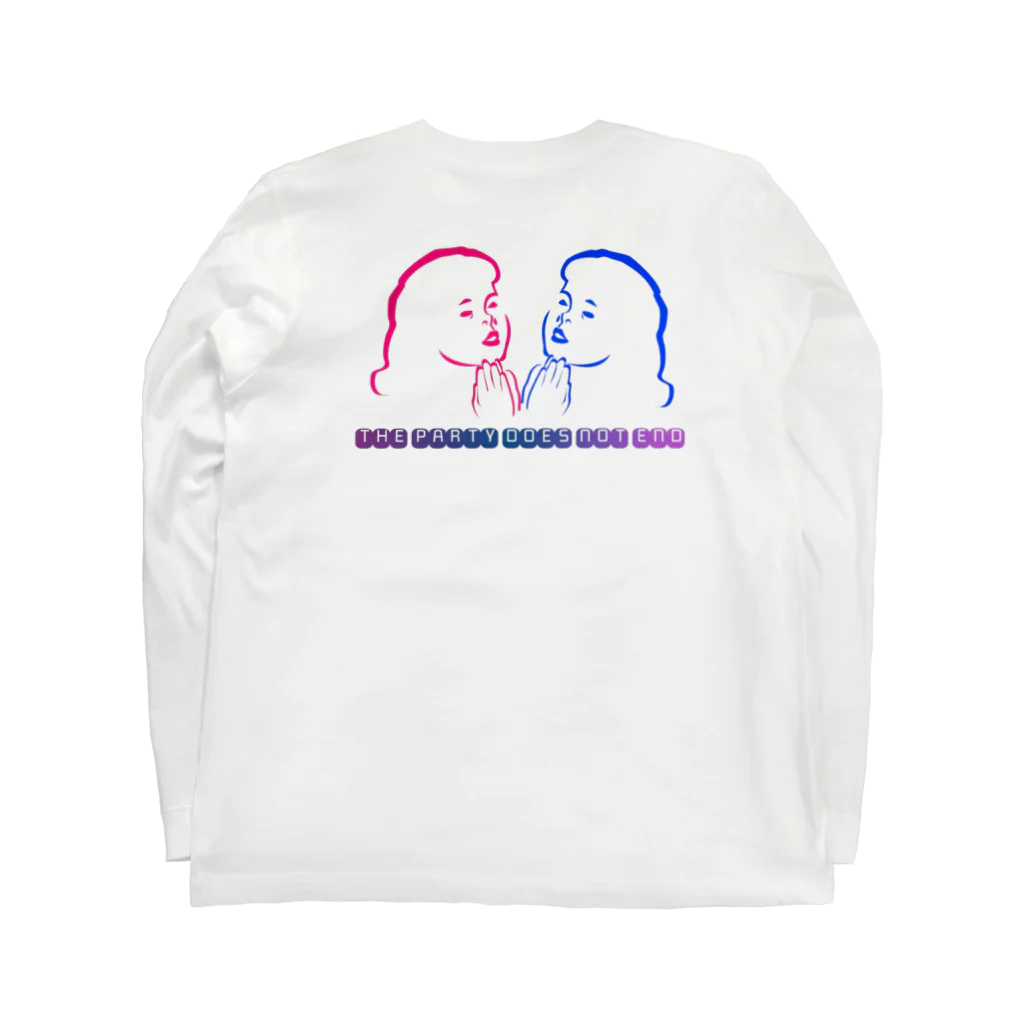 THE PARTY DOES NOT ENDのgirls ロングスリーブTシャツの裏面