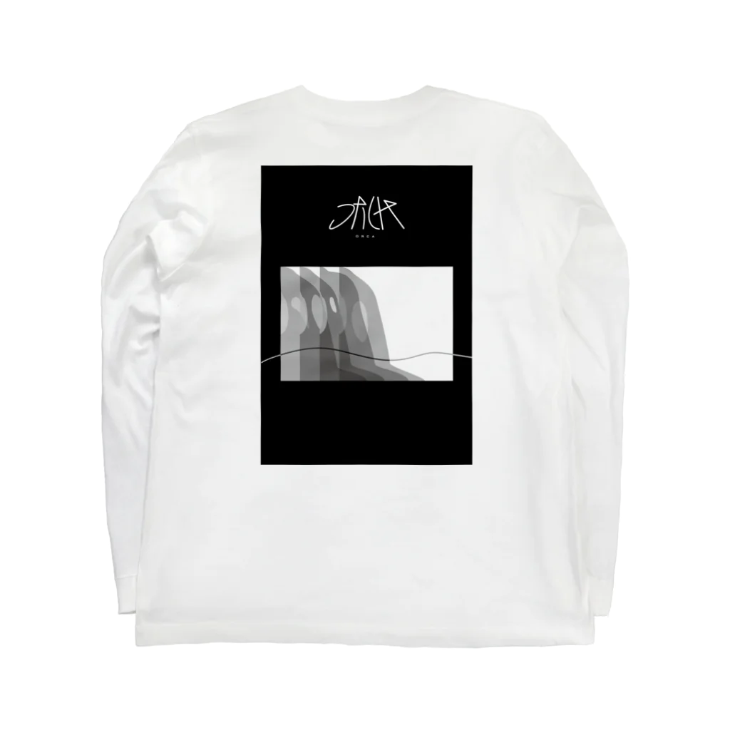 圧倒的西瓜のorca Long Sleeve T-Shirt :back