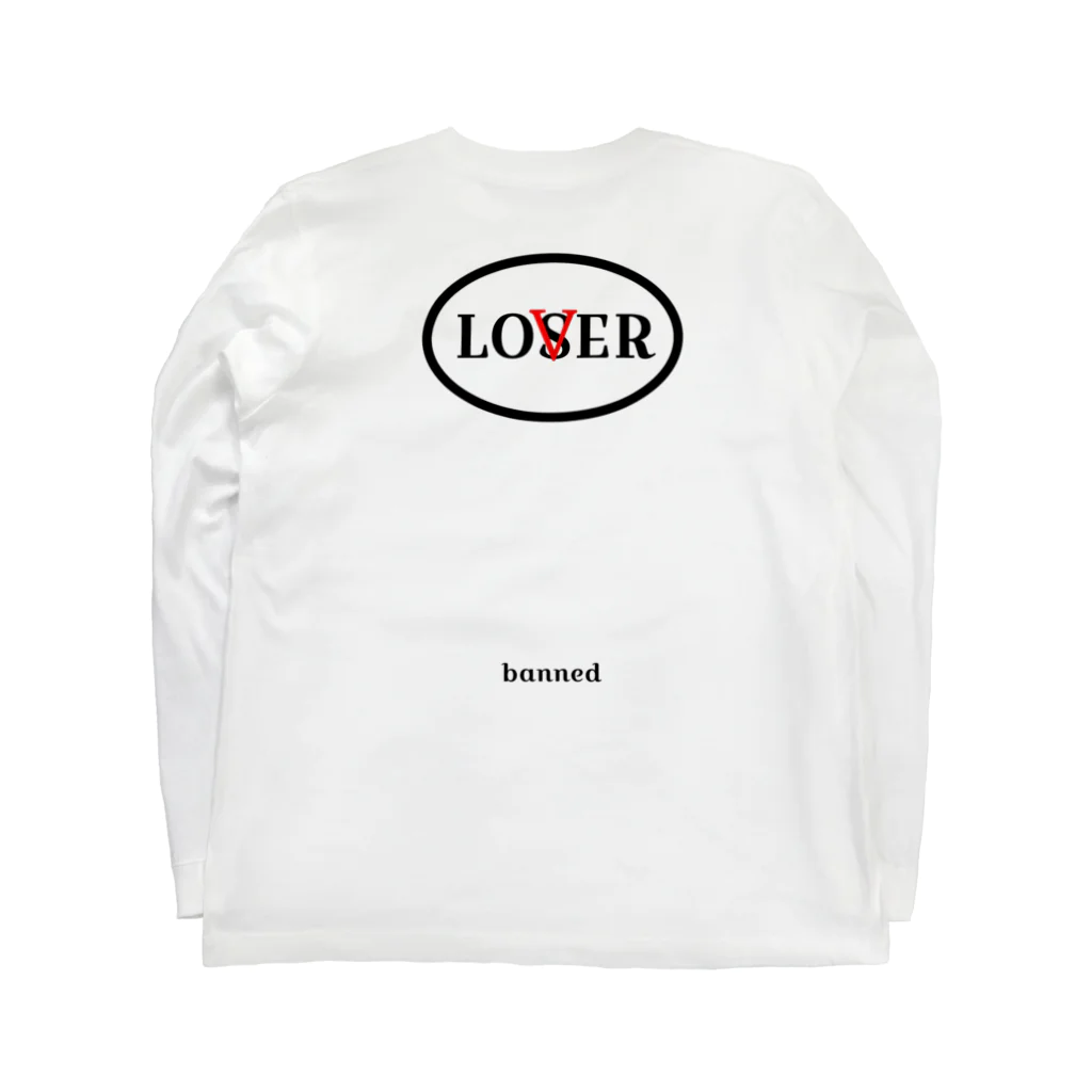 bannedのbanned LO(v)ER Long Sleeve T-Shirt :back