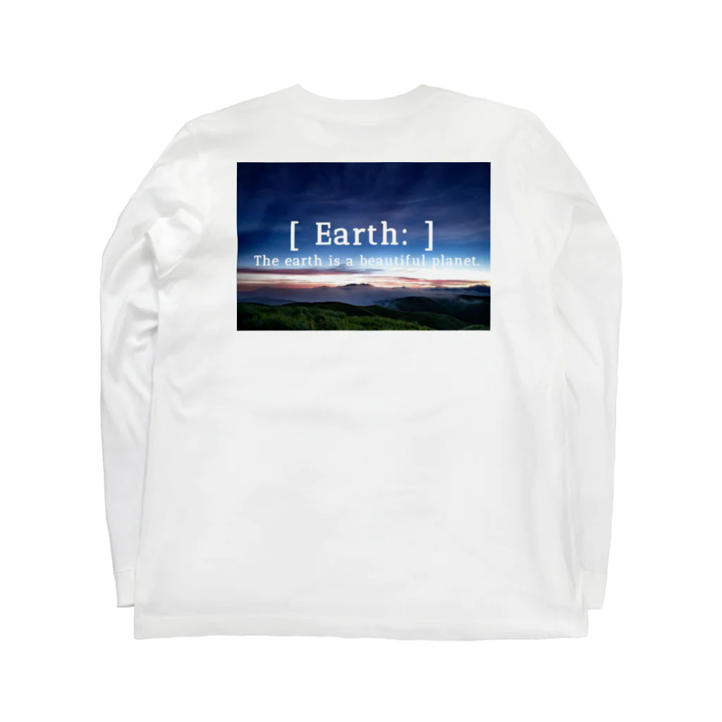 idebuddyのIΔE(アイデ) Earth View act2 ロングスリーブTシャツの裏面