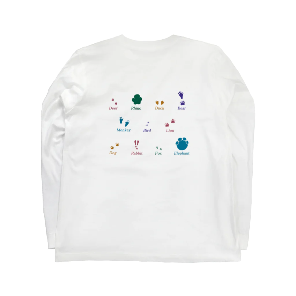 みらいのanimal tracks ロングスリーブTシャツの裏面